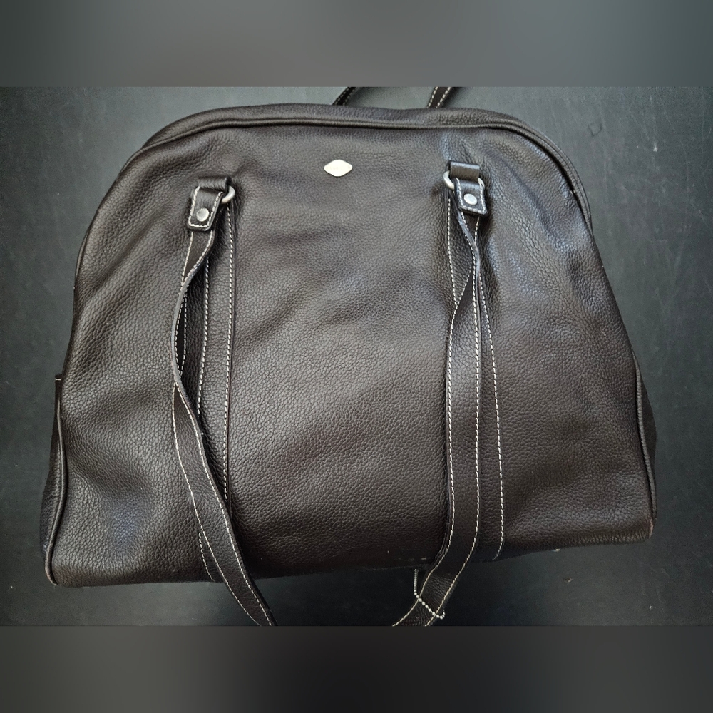 Vintage - I Santi Brown Leather Handbag